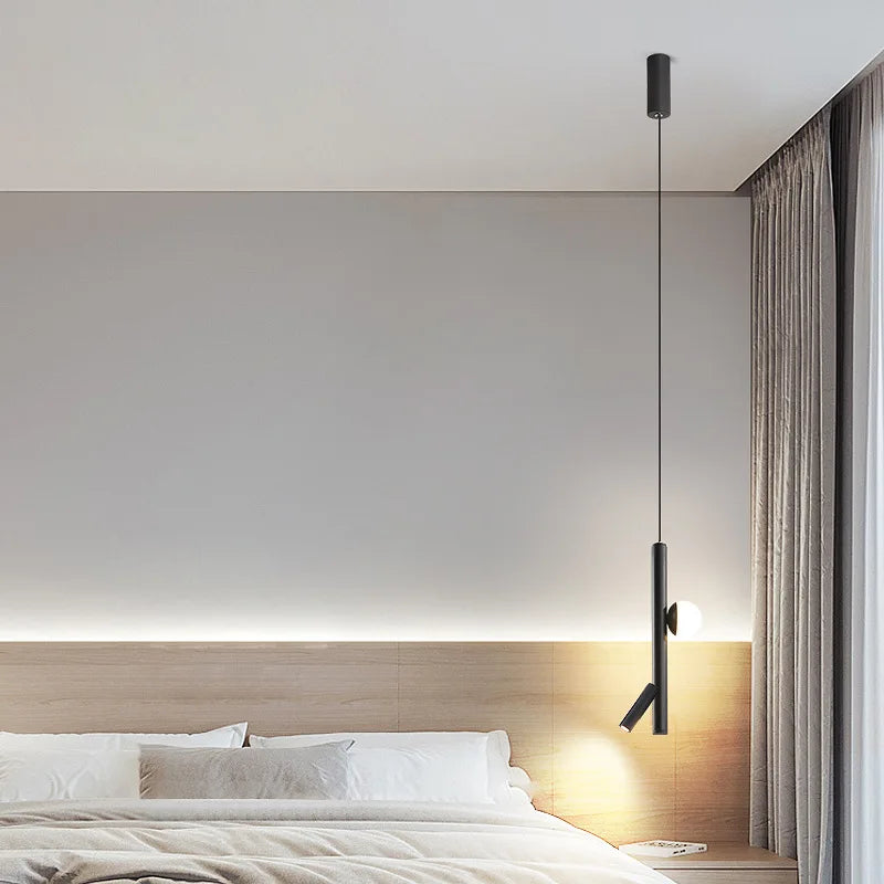 Suspension long ligne moderne minimalisme led luxe - vue 7 sur 8