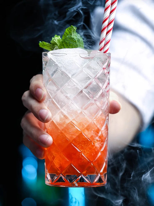 Verres collins cristal sans plomb style bar élégant