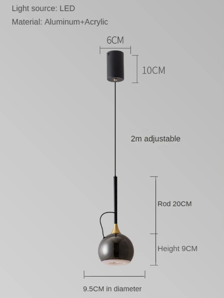lampe de chevet moderne à aspiration magnétique réglable - vue 9 sur 9
