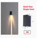 applique murale led extérieure moderne étanche en aluminium
