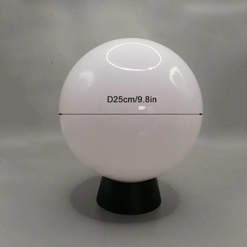 lampadaire extérieur globe noir pour éclairage de jardin et terrasse