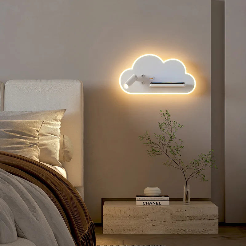 lampe de lit led multifonction avec chargeur sans fil usb