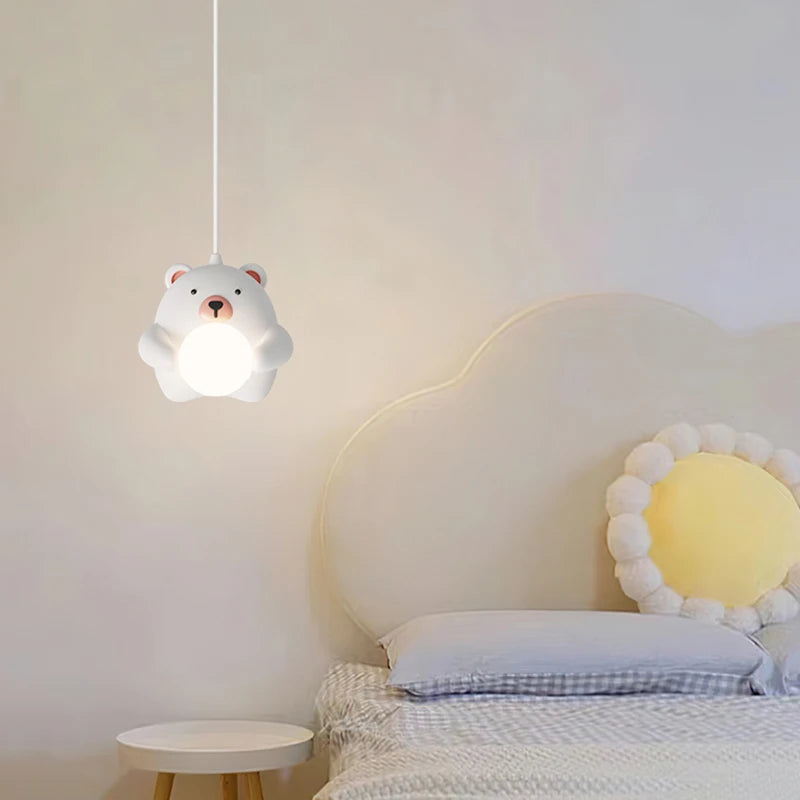 lampes suspendues animaux enfants boule soins oculaires - vue 5 sur 7