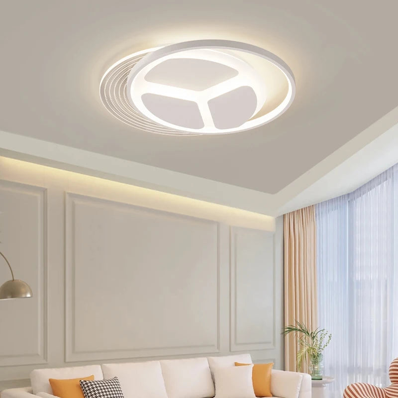 plafonnier led moderne minimaliste pour une atmosphère élégante - vue 3 sur 9