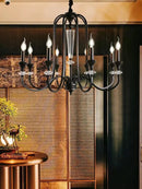 lustre rétro luxe en cristal style américain