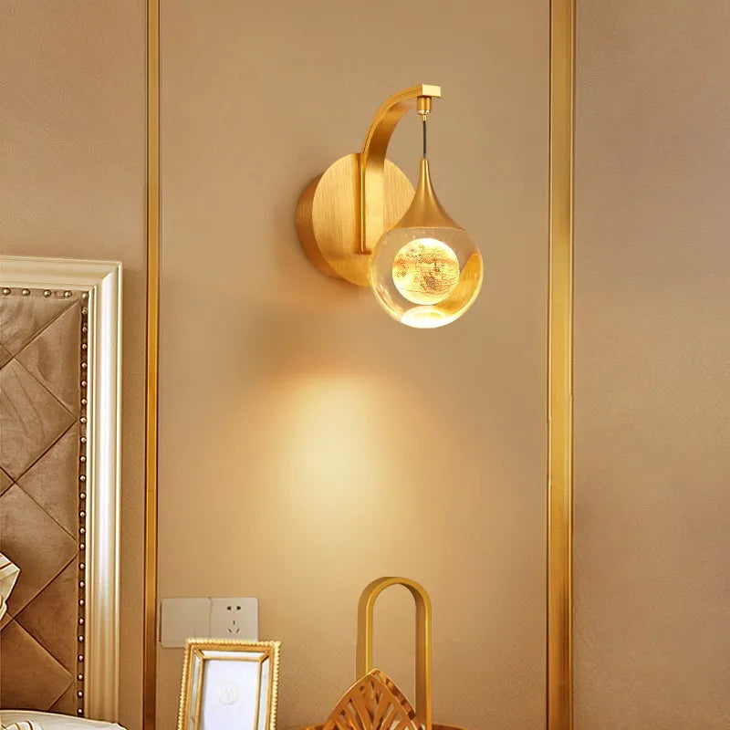 applique murale moderne créative en cristal design nordique - vue 5 sur 23