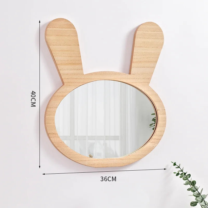 miroirs décoratifs mignons pour enfants en bois à suspendre - vue 5 sur 13