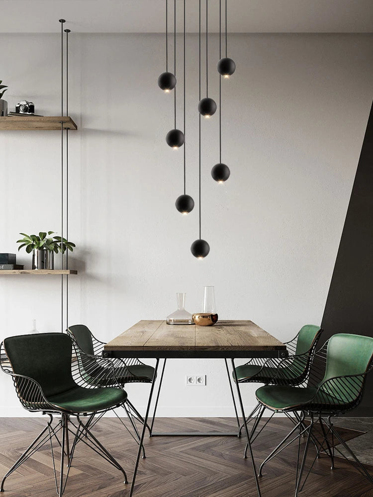 lustre orb design circulaire décoratif pour penthouse
