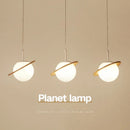 lampe à poser créative en bois et boule blanche décorative pour intérieur