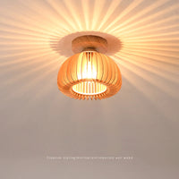 plafonnier led en bois massif design minimaliste moderne