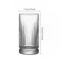 Verre transparent à rayures verticales style bar polyvalent
