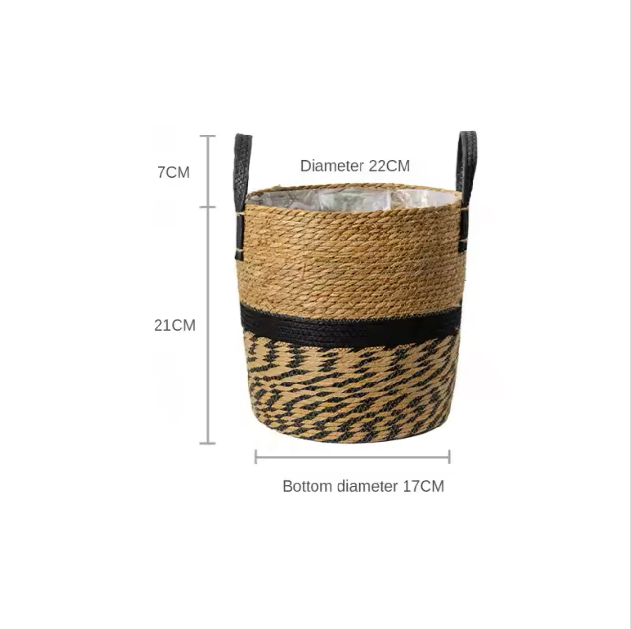 panier en osier naturel pour jardin et rangement décoratif - vue 13 sur 15
