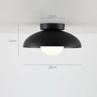 Plafonnier design moderne abat-jour arrondi