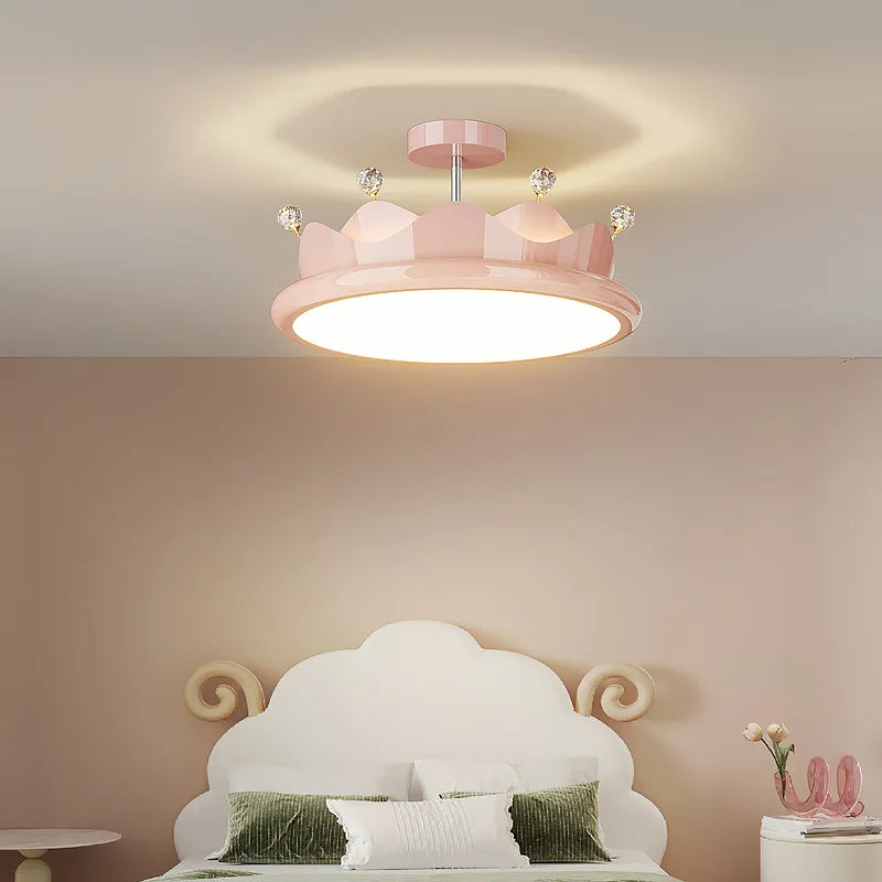 lustre romantique en cristal pour chambre d'enfant princesse - vue 4 sur 13