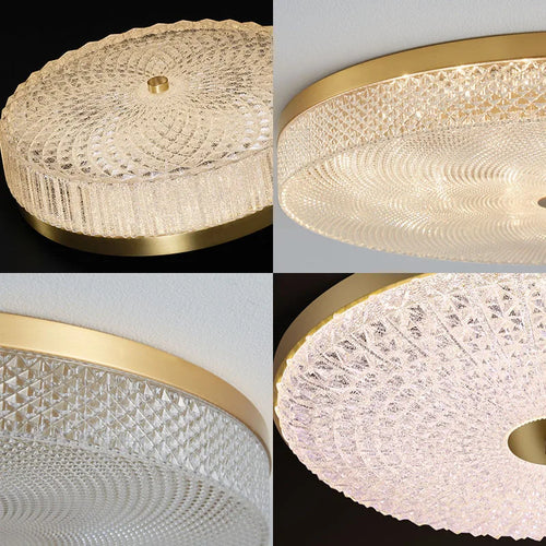 Plafonnier Led rond en acrylique de luxe