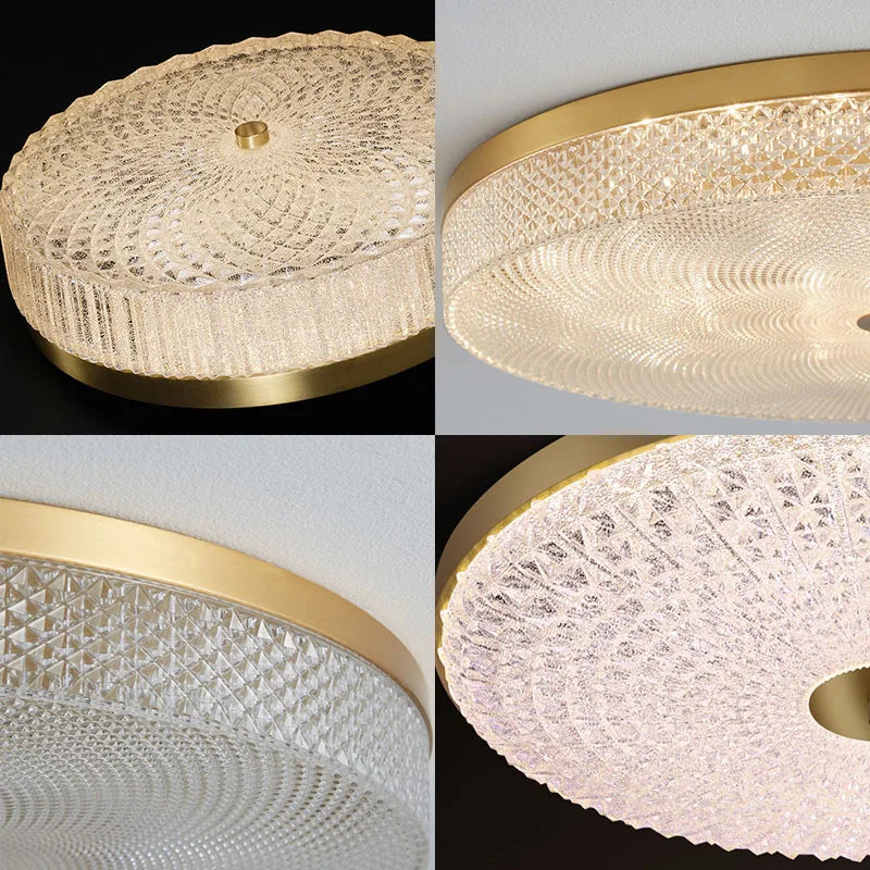 Plafonnier Led rond en acrylique de luxe - vue 5 sur 13