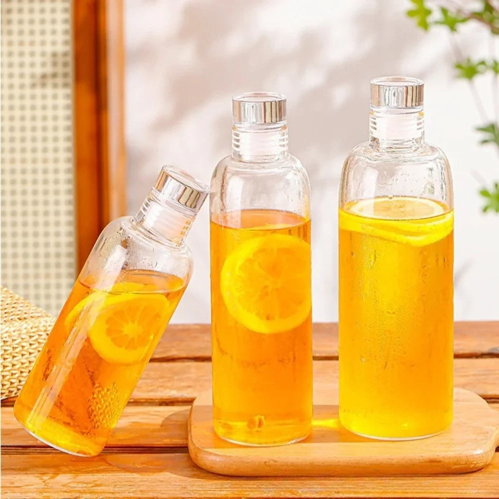 Bouteille verre étanche réutilisable pour boissons et sauces - vue 2 sur 7