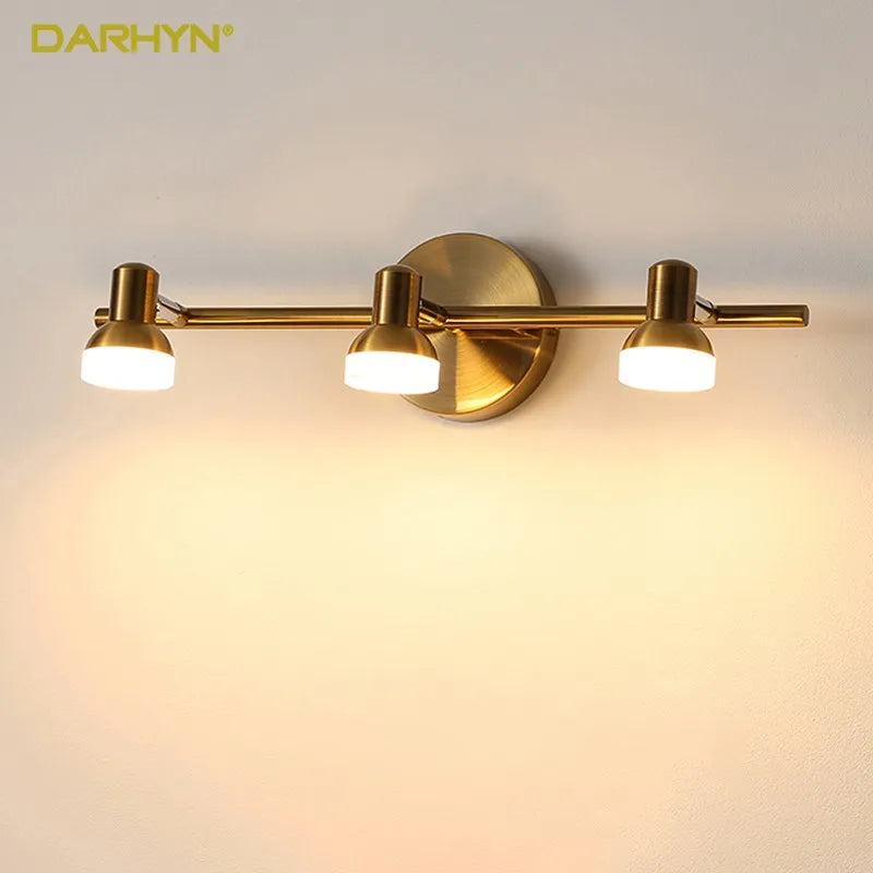 applique murale led simple avec miroir déco - vue 2 sur 12