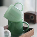 Tasse retro en verre style saphir borosilicate