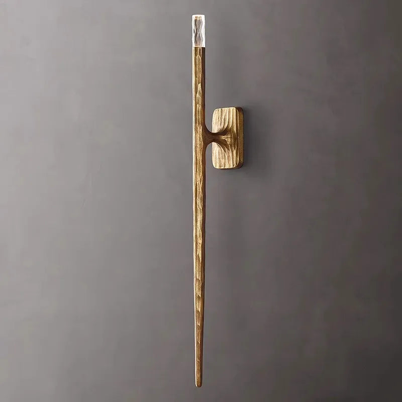 Applique murale led en bronze antique design élégant pour intérieur moderne