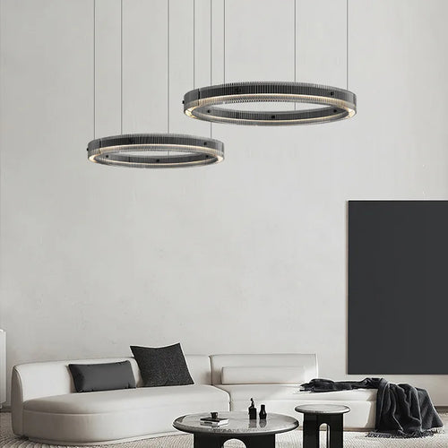 lustre nordique moderne en verre led de luxe