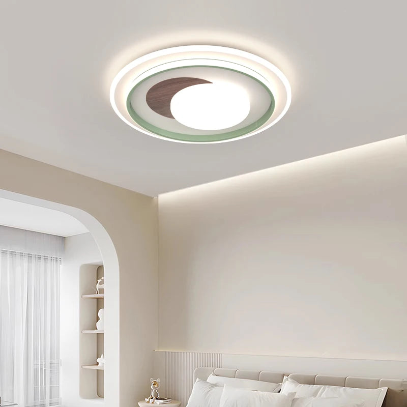 lustre nordique en bois pour éclairage intérieur décoratif - vue 4 sur 14