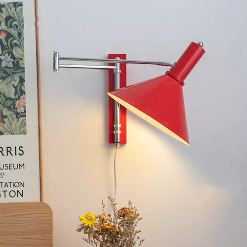 applique murale vintage rotative lampe de lecture rétro