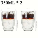 Tasses double paroi verre isolant artisanales café expresso
