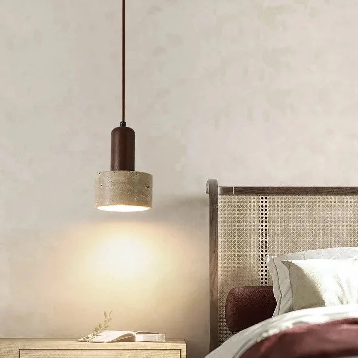 Suspension LED chevet crème vent - vue 2 sur 6