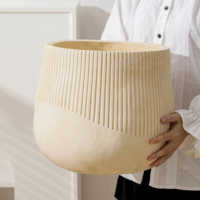 moule en silicone pour pot de fleurs en béton