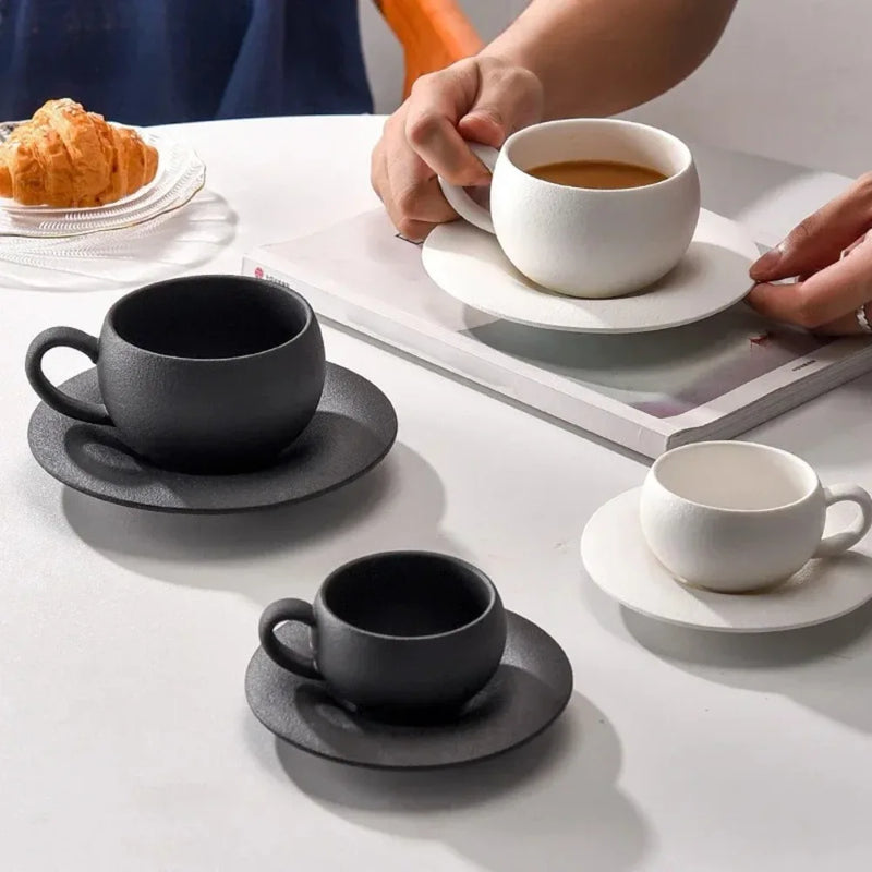 tasses cafe style japonais ceramique mate base 300ml