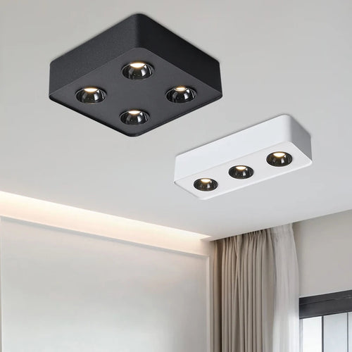 smart mijia ultra-mince quatre têtes spot cob maison carré