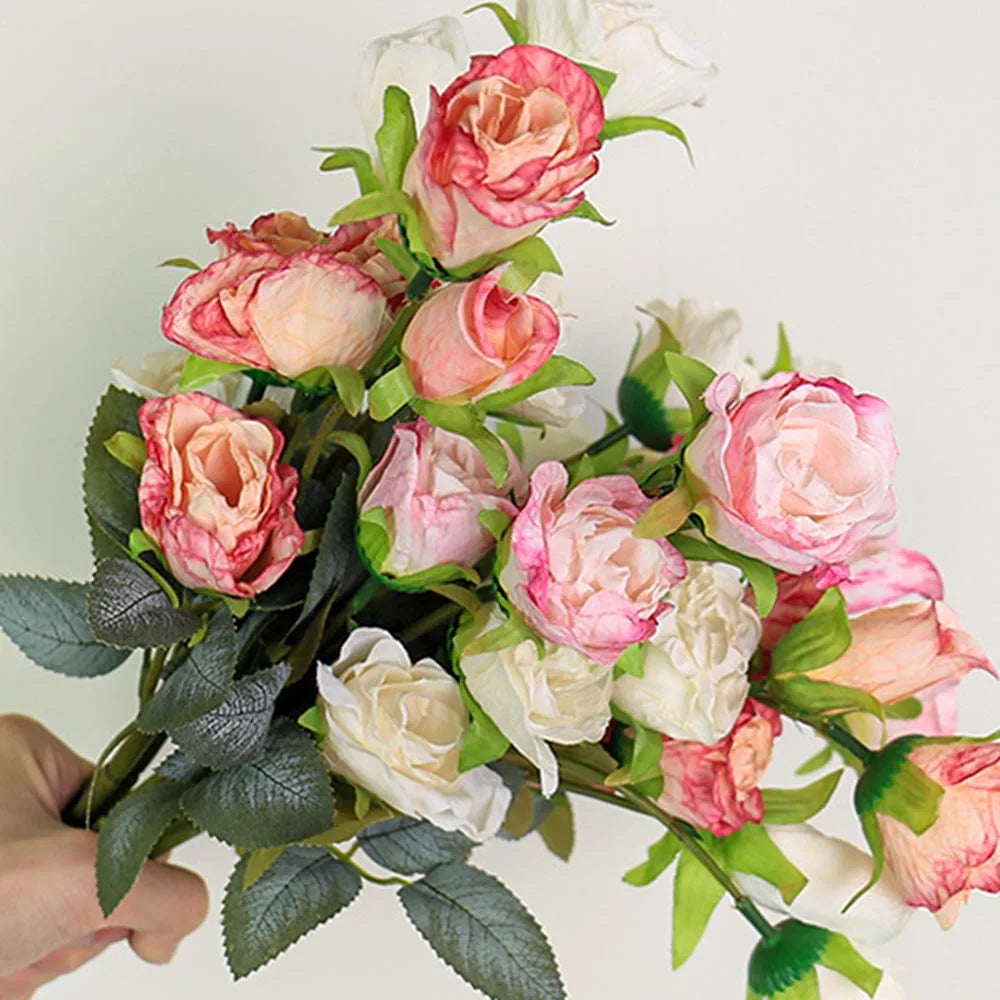 fleurs de rose artificielles pour mariage anniversaire et décoration festive - vue 7 sur 13