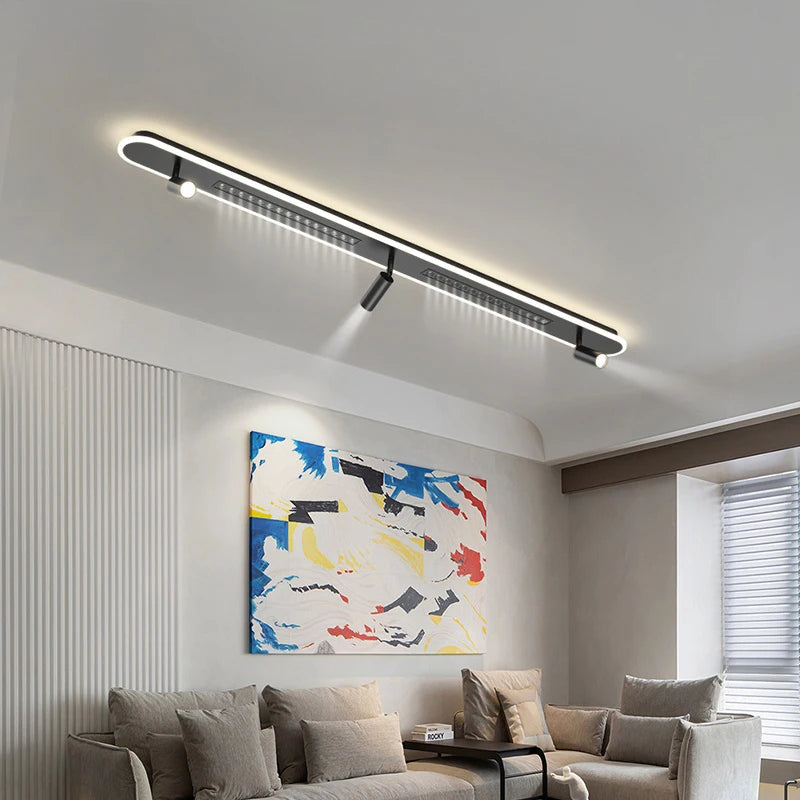 Plafonnier led monté en surface pour salon, chambre - vue 7 sur 12