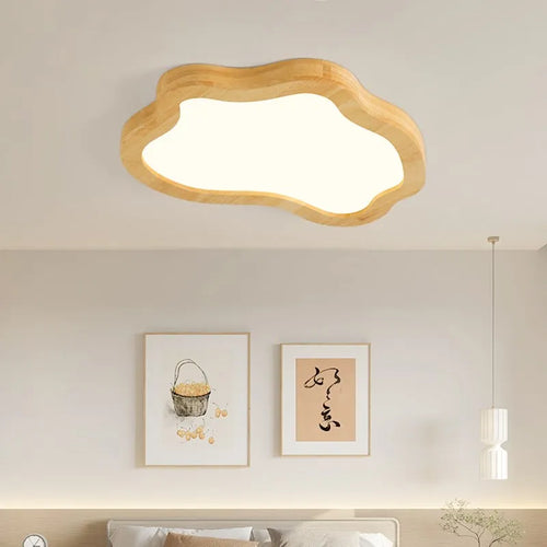 Plafonnier nordique en bois minimaliste