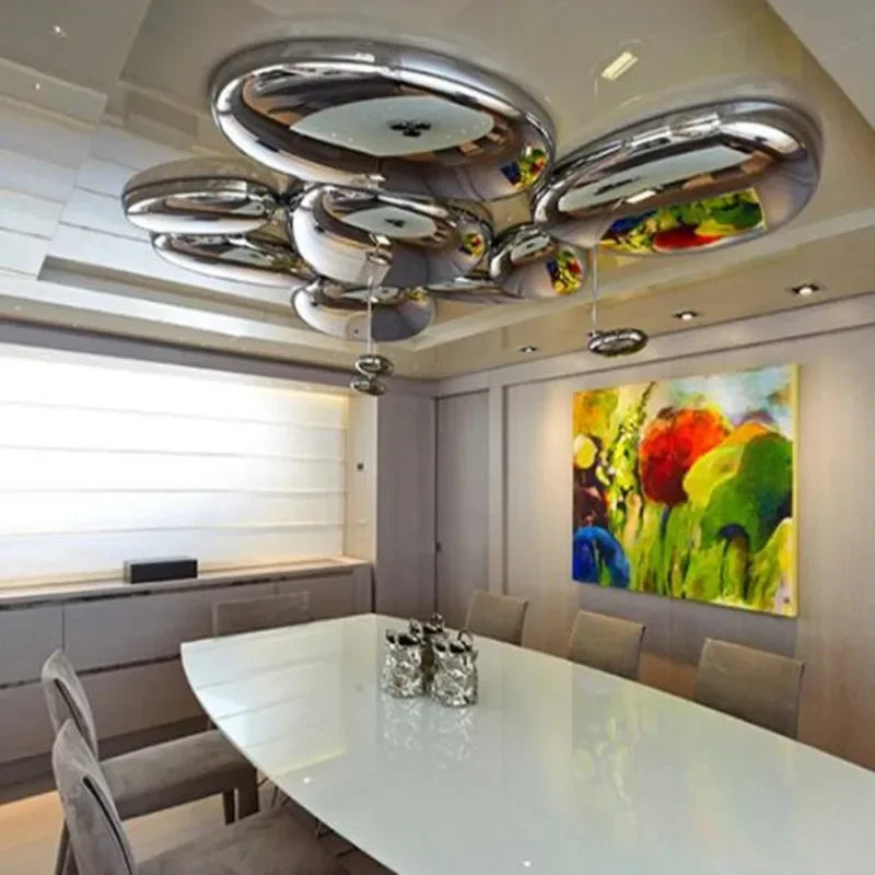 plafonnier led design moderne simple luminaire décoratif intérieur - vue 7 sur 8