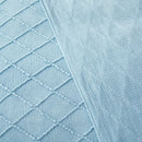 Plaid tricot jacquard à carreaux style nordique pompons