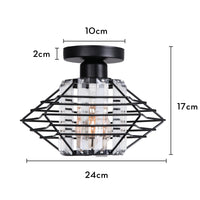 Plafonnier LED en cristal design moderne décor