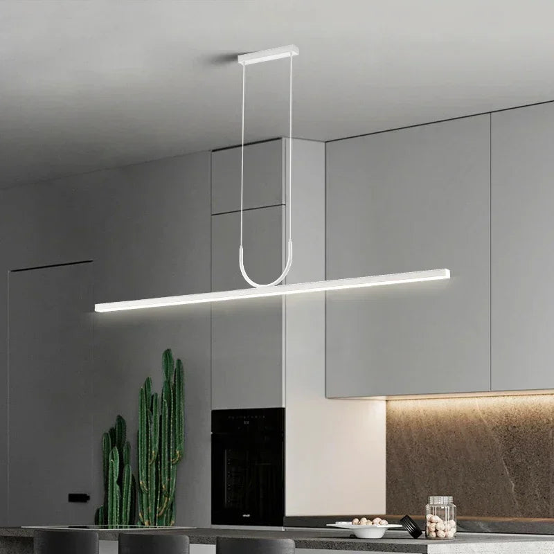 lustres led modernes simples pour table luminaires suspendus - vue 4 sur 14