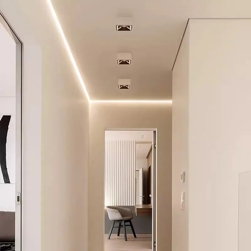 carré dimmable encastré led spots pour hôtel bureau maison - vue 7 sur 9
