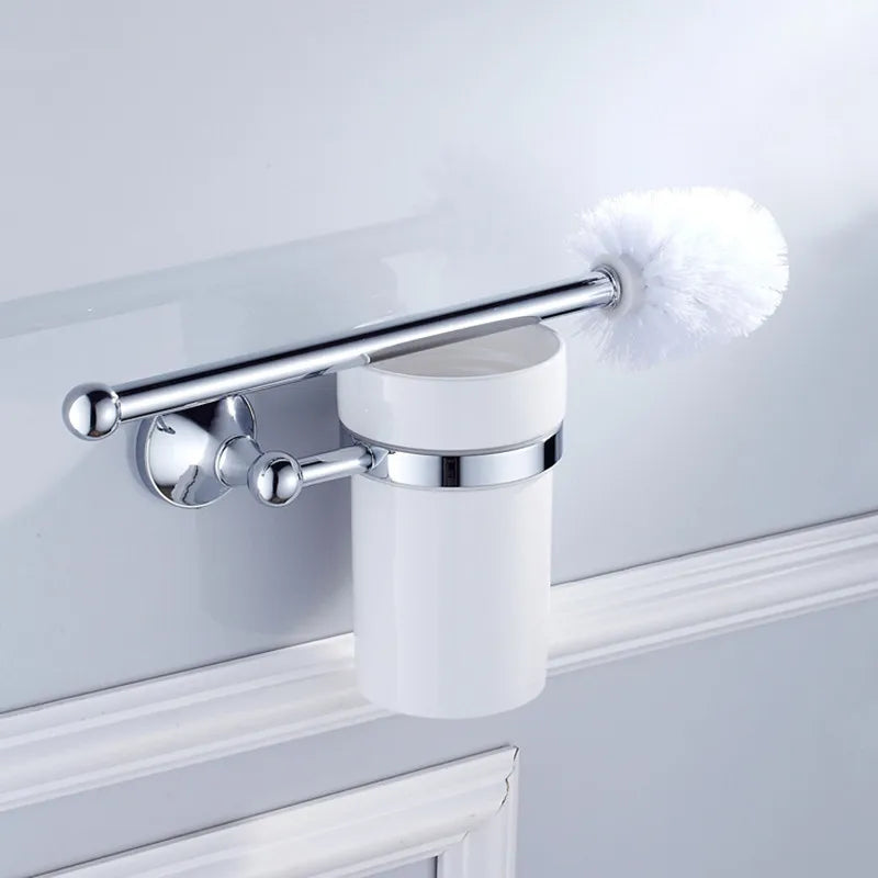 nouveau support de brosse de toilette en cuivre vintage avec fixation céramique