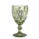 Verre a vin relief epais style retro europeen