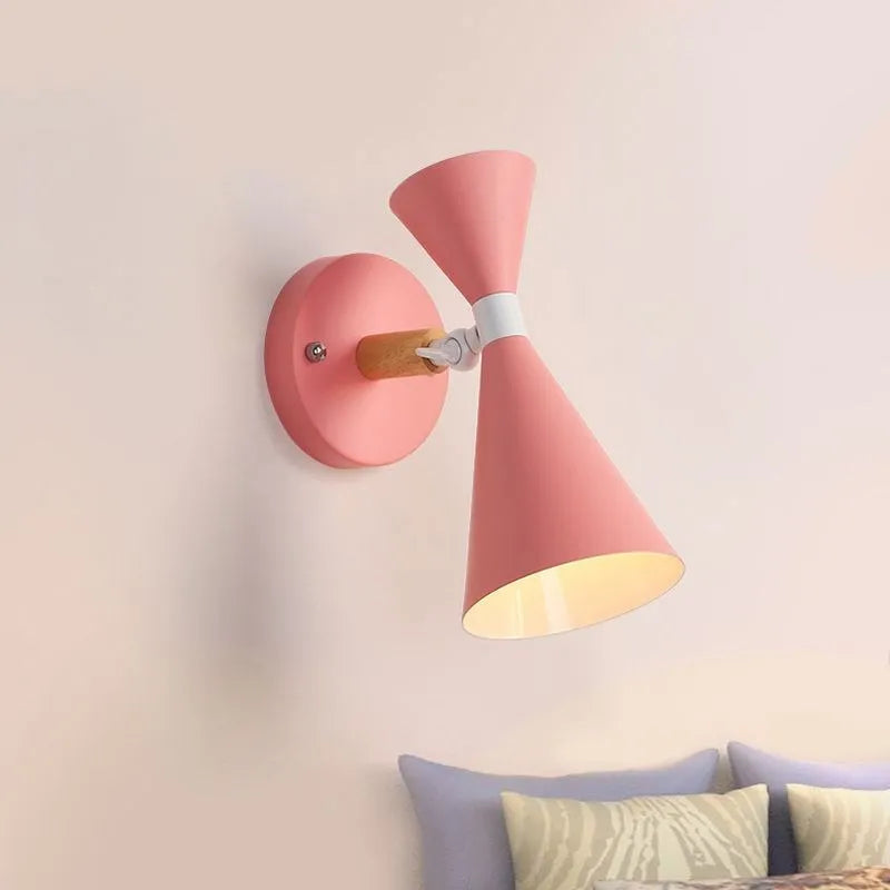 Applique murale de chevet LED nordique en bois - vue 4 sur 12