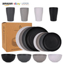 service de table incassable paille de ble biodegradable