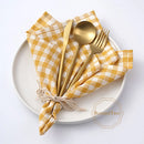 Serviette de table coton motif vichy 42x42 lavable