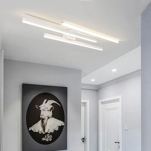 plafonnier design moderne en fer noir pour intérieur