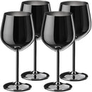 Lot de 4 verres cocktail acier inoxydable design