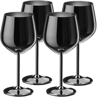 Lot de 4 verres cocktail acier inoxydable design