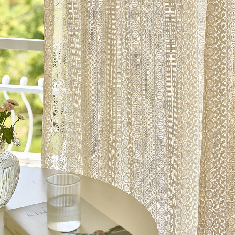 Voilage dentelle style classique léger pour salon chambre - vue 6 sur 12