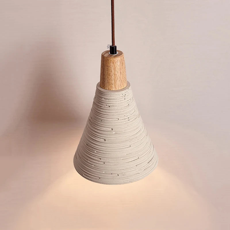 Suspension style japonais cloche en forme de crème Style lustre décoratif Bar - vue 7 sur 6